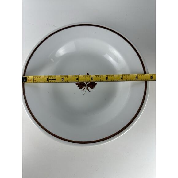 Antique Alfred Meakin Bowls Large Ironstone~ Tea Leaf 9” X 2” - Picture 7 of 8